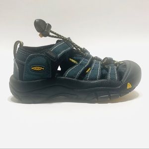 KEEN Youth Waterproof H2 Closed Heel Blue Green Sports Sandals Shoes Size 9